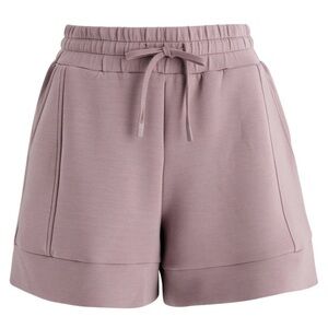 Varley Atrium Stretch-Jersey High Waist Mauve Shorts Size XL